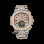 Iced Out Patek Philippe Moissanite Watch