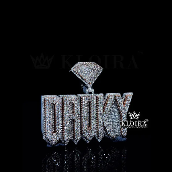 Luxe Statement Charm Droky Pendant Closeup Side View