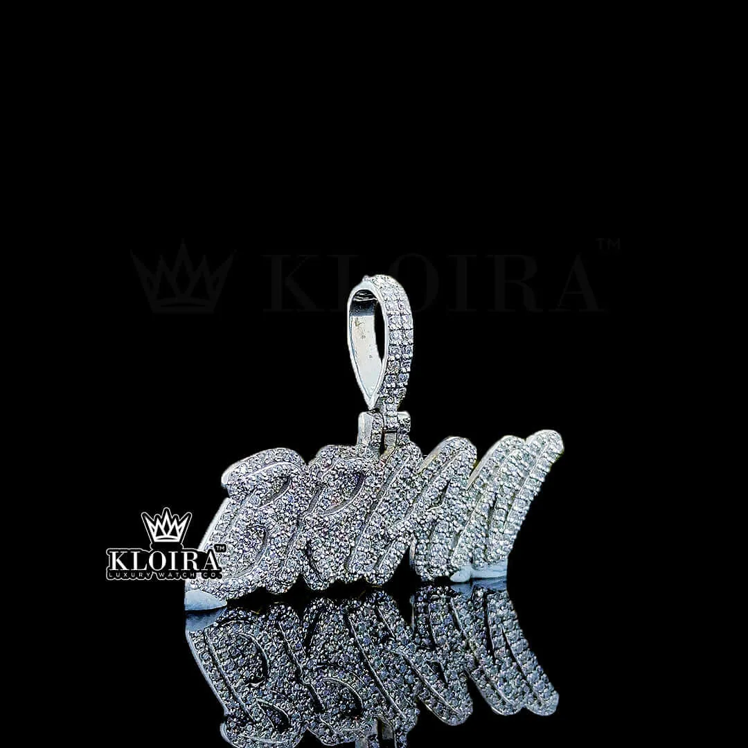 Majestic Brian Monogram Pendant Closeup Right