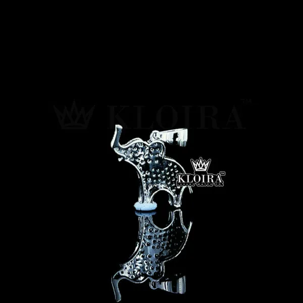 Majestic Elephant Grace Pendant Closeup Back
