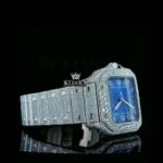Mens Cartier Moissanite Watch Right Side View
