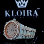 Moissanite AP Watch Arabic Left Profile View