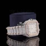Moissanite Cartier Watch Right Profile View