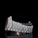 Moissanite Patek Philippe Watch Left Strap View