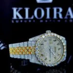 Moissanite Rolex Style Watch Right Profile View