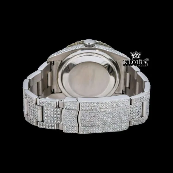 Moissanite Rolex Watch Caseback View