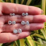 Moissanite Stud Earrings - Moissanite Stud Earrings