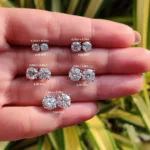 Moissanite Stud Earrings - Moissanite Stud Earrings