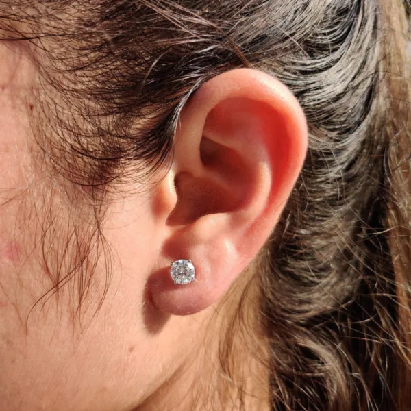 Moissanite Stud Earrings - Moissanite Stud Earrings