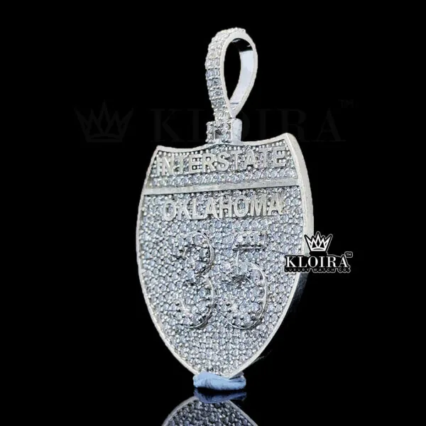 Oklahoma Iced Medallion Closeup Left