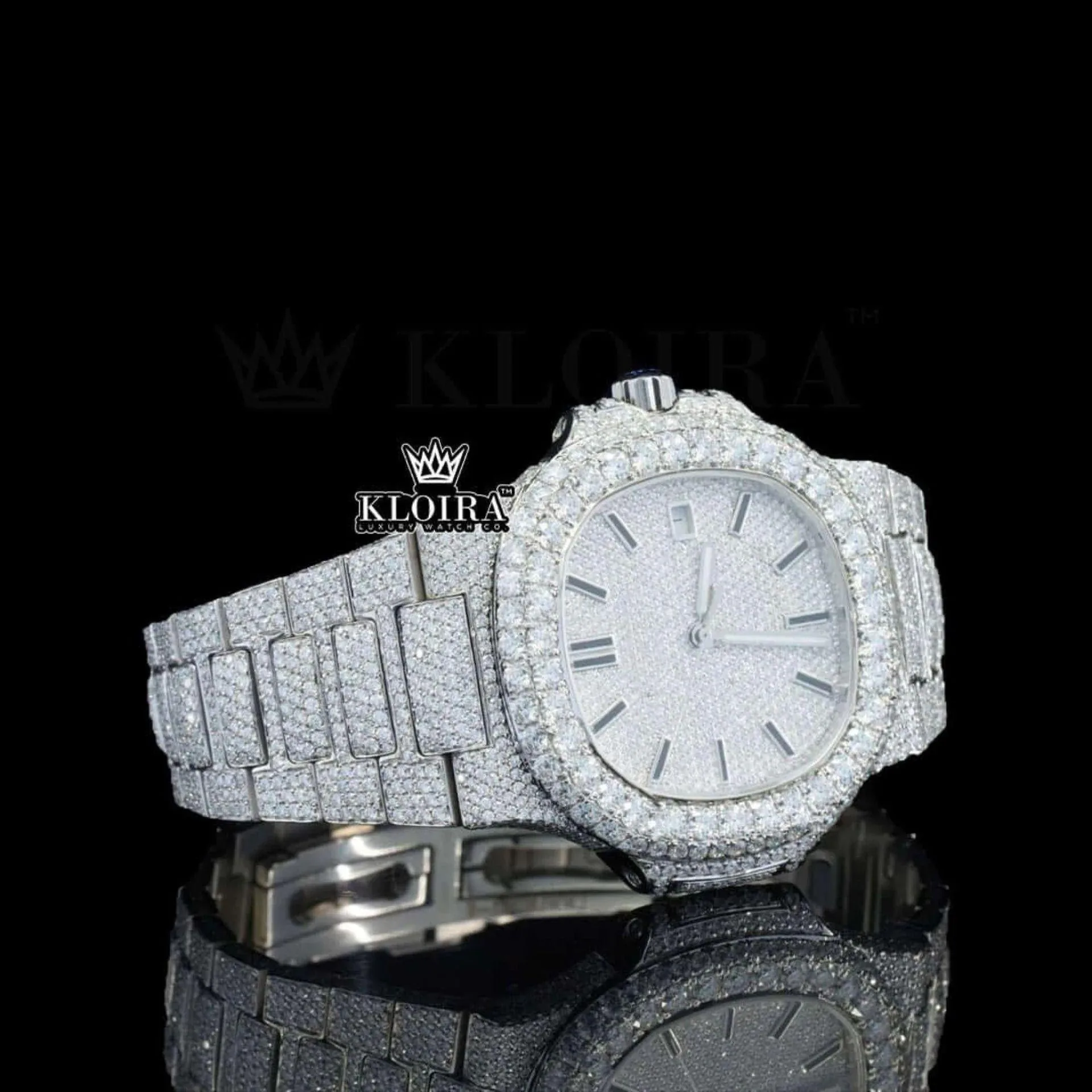 Patek Philippe Moissanite Watch Right Profile View