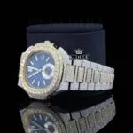 Patek Philippe Watch Moissanite Diamonds Left Profile View