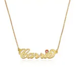 Personalized Cursive Name Pendant in 14K Gold