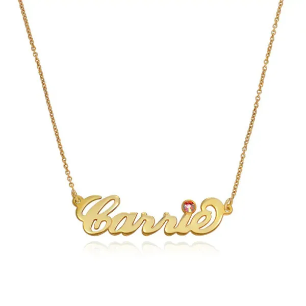 Personalized Cursive Name Pendant in 14K Gold