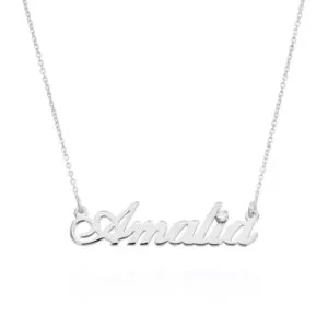 Personalized Elegant Name Pendant in 14K Gold