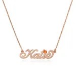 Personalized Fancy Name Pendant in 14K Gold