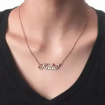 Personalized Fancy Name Pendant in 14K Gold