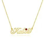 Personalized Fancy Name Pendant in 14K Gold