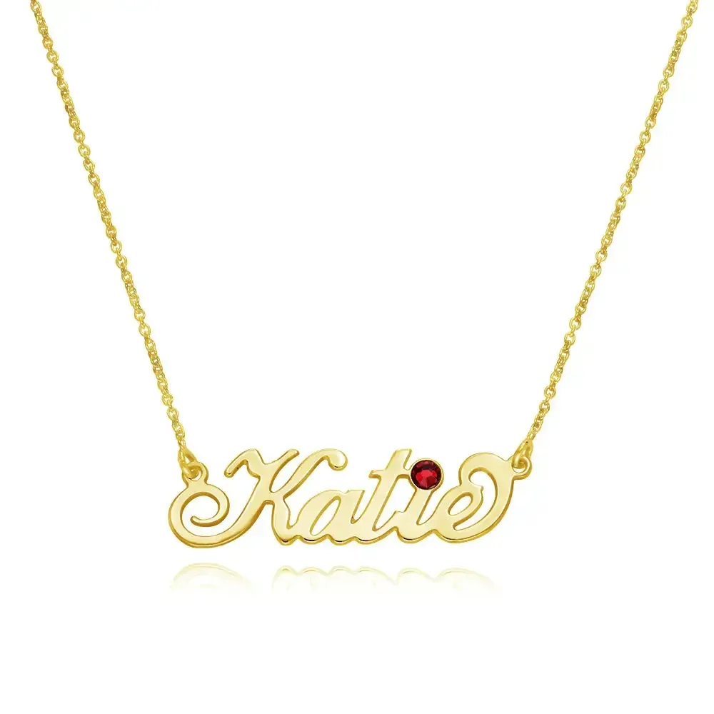 Personalized Fancy Name Pendant in 14K Gold