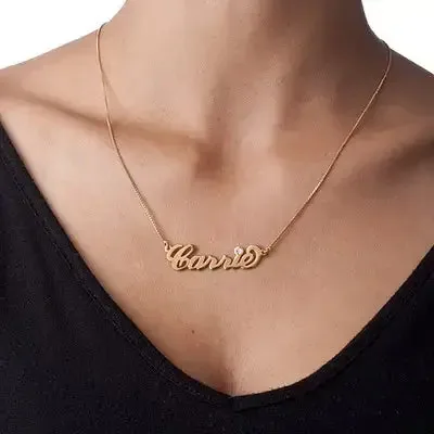 Personalized Fancy Name Pendant in 14K Gold
