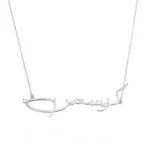 Charm Personalized Name Pendant Necklace in 14K Gold