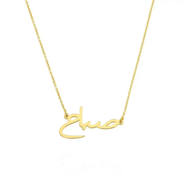 Personalized Glam Name Pendant Necklace in 14K Gold