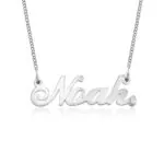 Glow Custom Name Pendant Necklace in 14K Gold