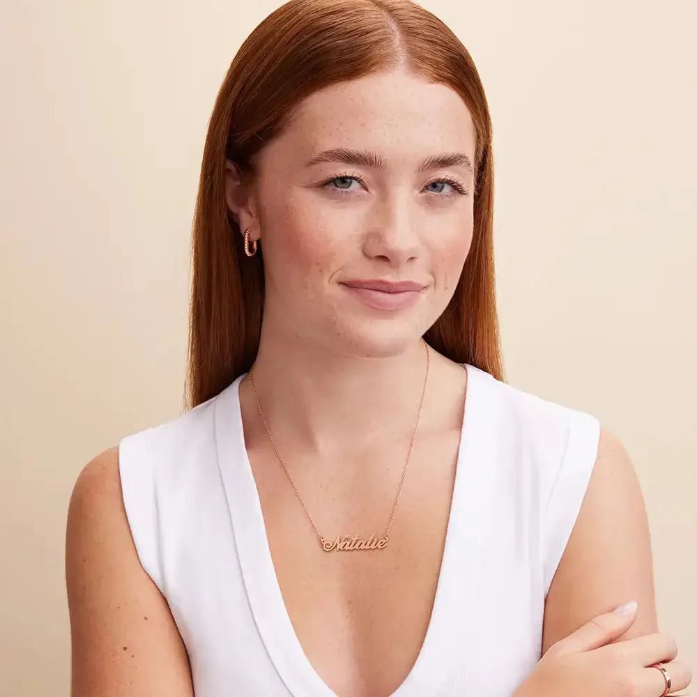Personalized Name Pendant Necklace in 14K Gold