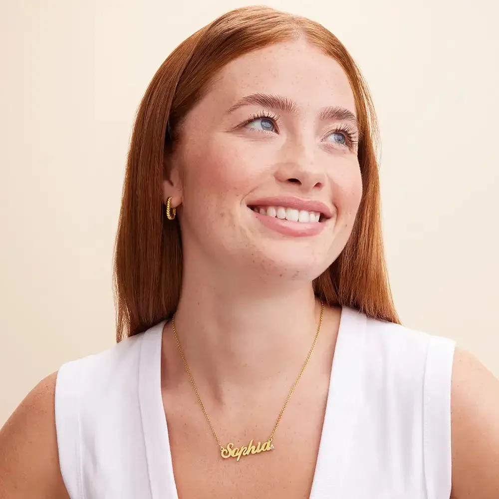 Personalized Name Pendant Necklace in 14K Gold