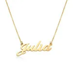 Personalized Name Pendant Necklace in 14K Gold