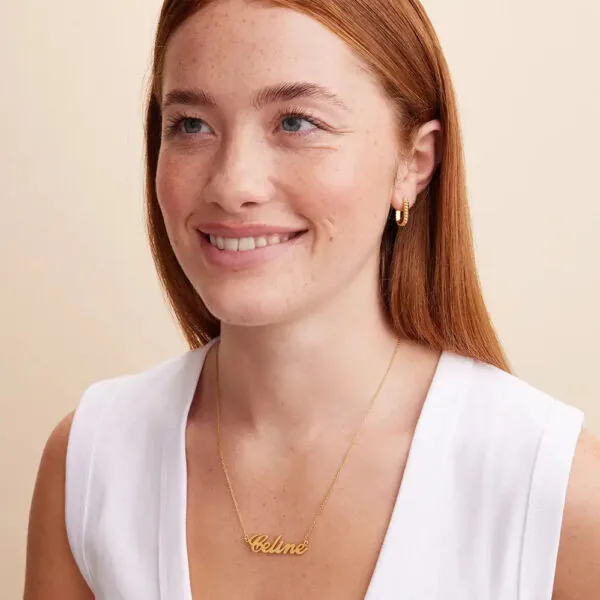 Personalized Name Pendant Necklace in 14K Gold