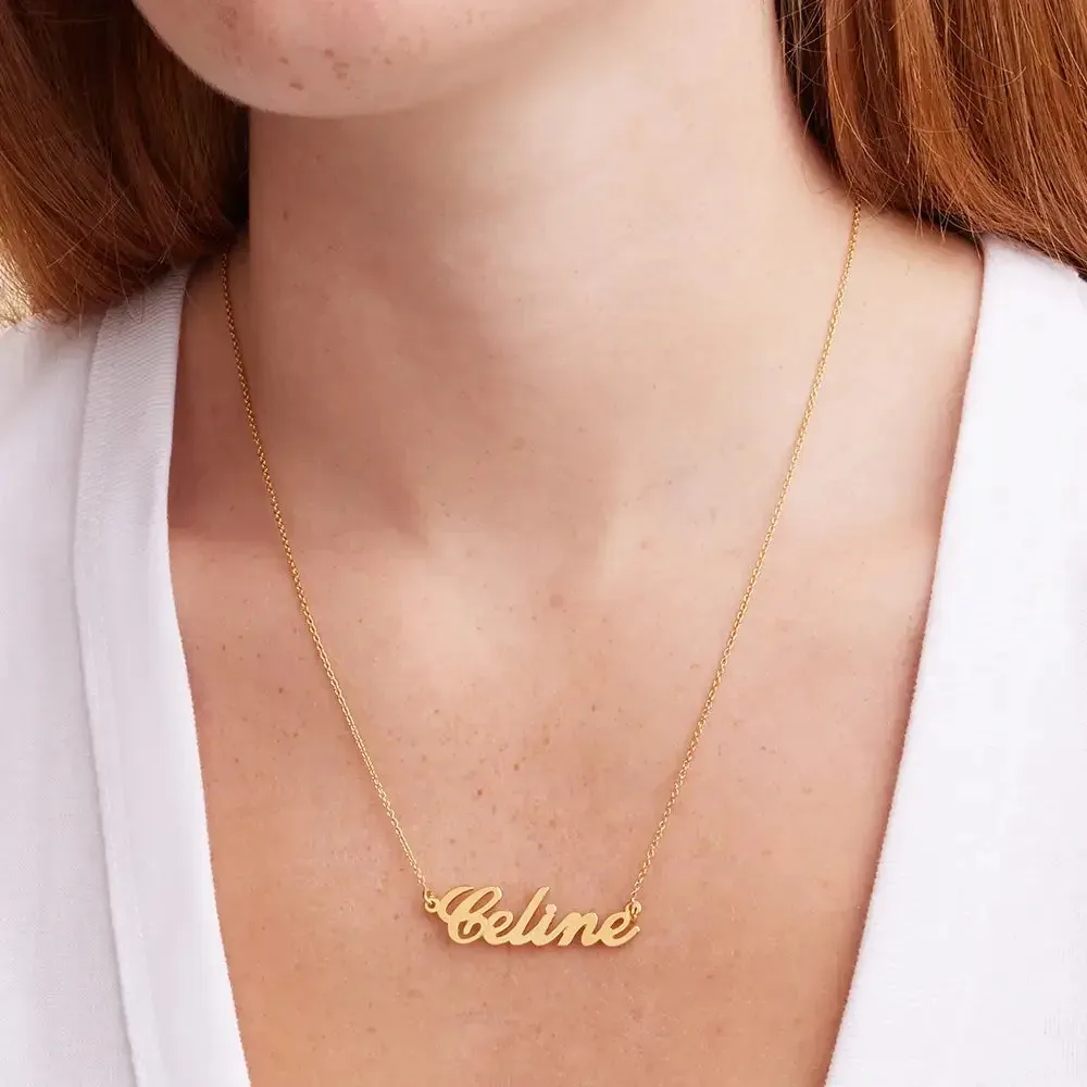 Personalized Name Pendant Necklace in 14K Gold