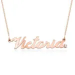 Personalized Name Pendant Necklace in 14K Gold