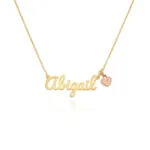 Personalized Script Name Pendant Necklace in 14K Gold