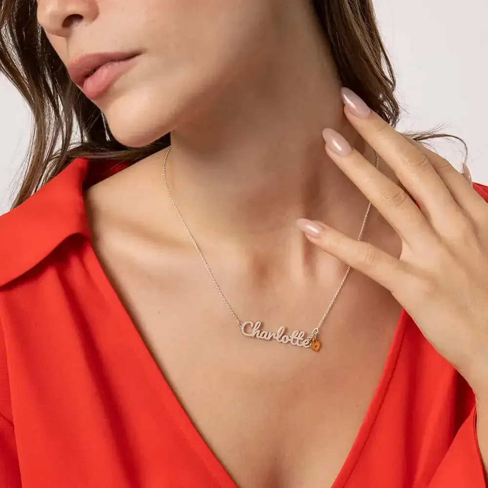 Personalized Script Name Pendant Necklace in 14K Gold
