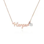 Personalized Script Name Pendant Necklace in 14K Gold