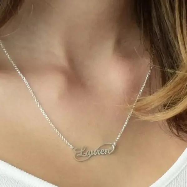 Personalized Signature Pendant Necklace in 14K Gold