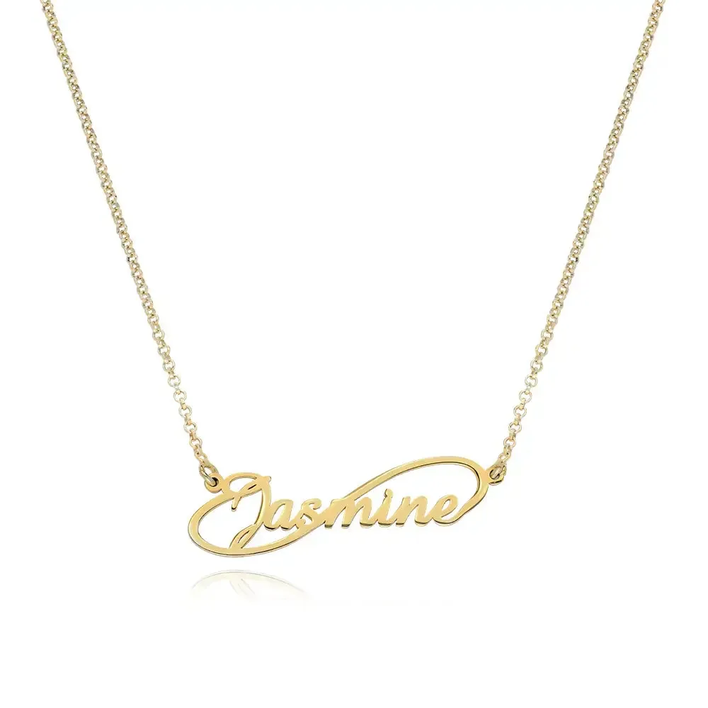Personalized Signature Pendant Necklace in 14K Gold
