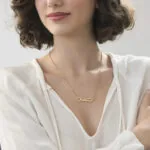 Personalized Signature Pendant Necklace in 14K Gold