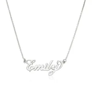 Elegant Personalized Script Name Pendant in 14K Gold