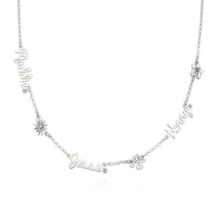 Garden Personalized Name Pendant Necklace in 14K Gold