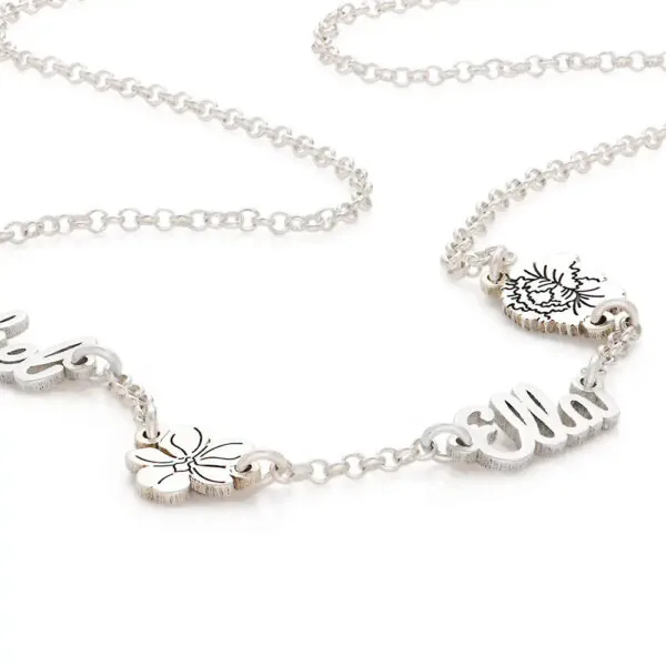 Personalized Stylish Name Pendant Necklace in 14K Gold