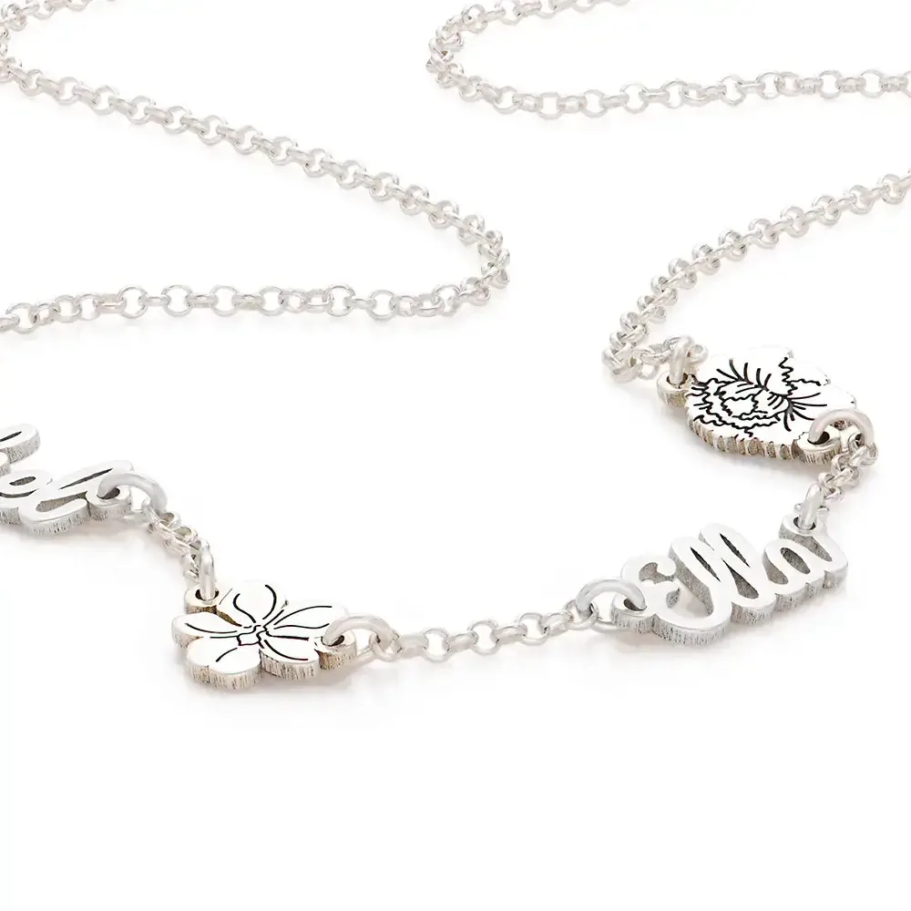 Personalized Stylish Name Pendant Necklace in 14K Gold