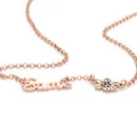 Personalized Stylish Name Pendant Necklace in 14K Gold