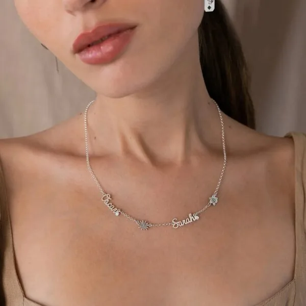 Personalized Stylish Name Pendant Necklace in 14K Gold