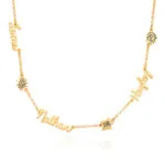Personalized Stylish Name Pendant Necklace in 14K Gold