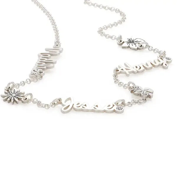 Personalized Stylish Name Pendant Necklace in 14K Gold