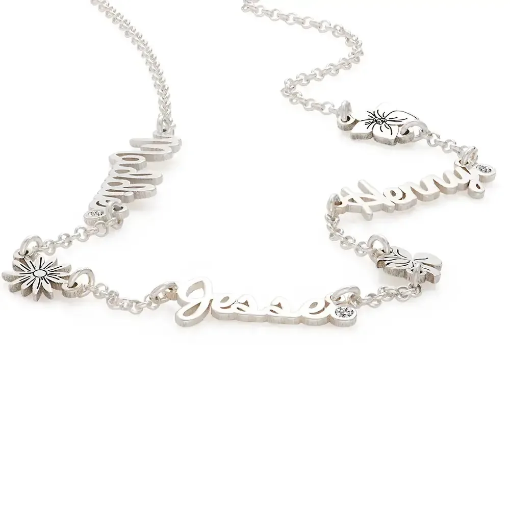 Personalized Stylish Name Pendant Necklace in 14K Gold