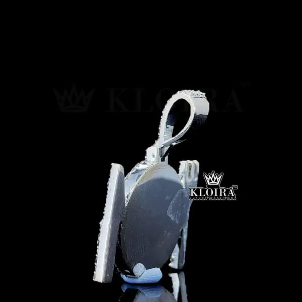 Plate Crown Jewel Pendant Back