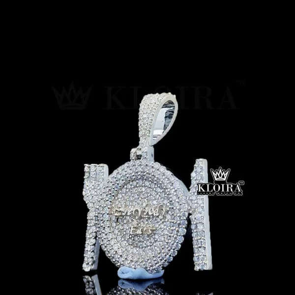 Plate Crown Jewel Pendant Closeup Front